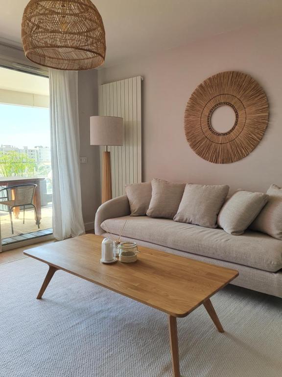 Posezení v ubytování Appartement T2 à 3min de la plage