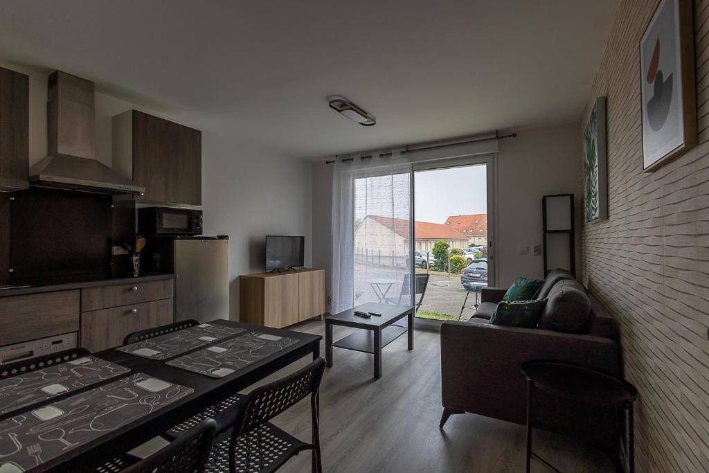 Kuchyň nebo kuchyňský kout v ubytování studio Calypso