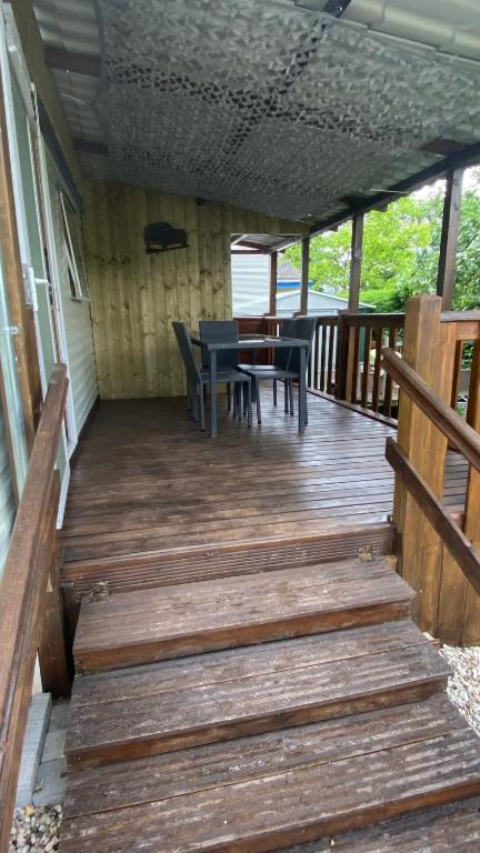 Balkón nebo terasa v ubytování Mobile home Ulysse