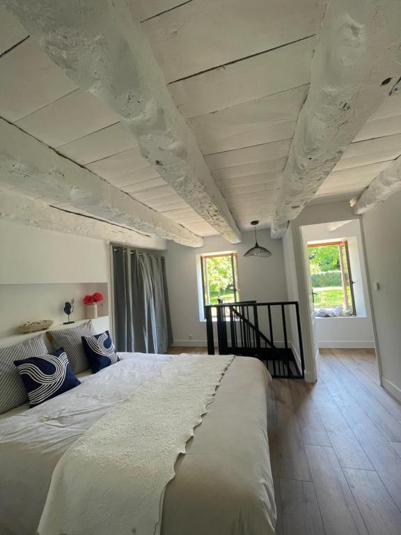 Postel nebo postele na pokoji v ubytování La Maison Armoricaine