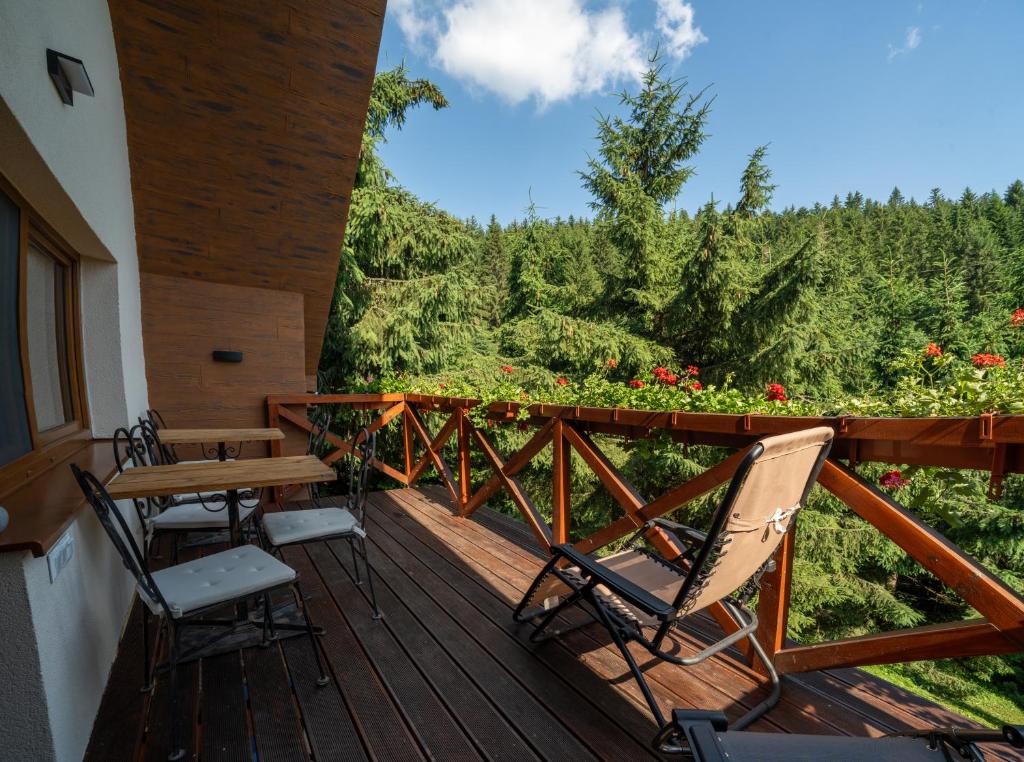 Balkón nebo terasa v ubytování Chata Dolce Donovaly
