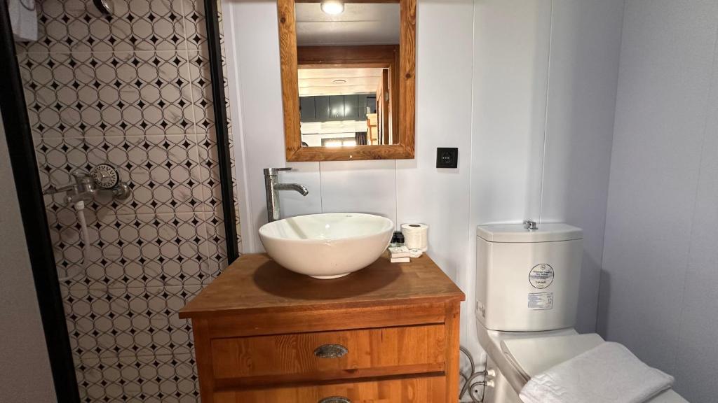 Koupelna v ubytování Flu Alaçatı Tiny House Otel