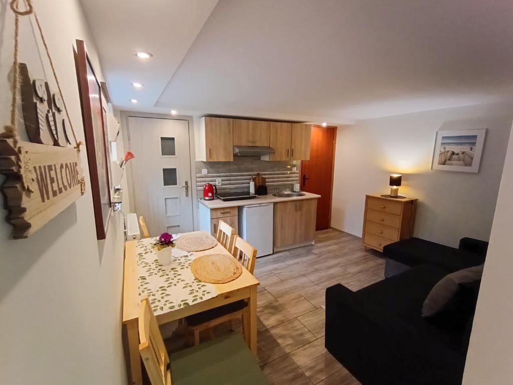 Kuchyňa alebo kuchynka v ubytovaní Apartament Nadmorski