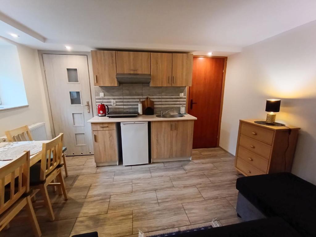 Kuchyňa alebo kuchynka v ubytovaní Apartament Nadmorski