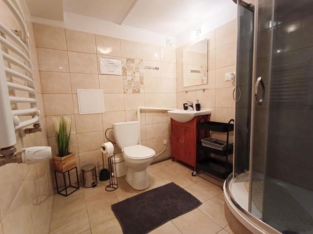 Kúpeľňa v ubytovaní Apartament Nadmorski