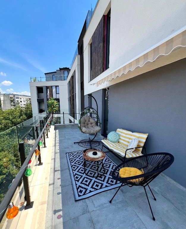 Balkón nebo terasa v ubytování Stracciatella Homes Apartment