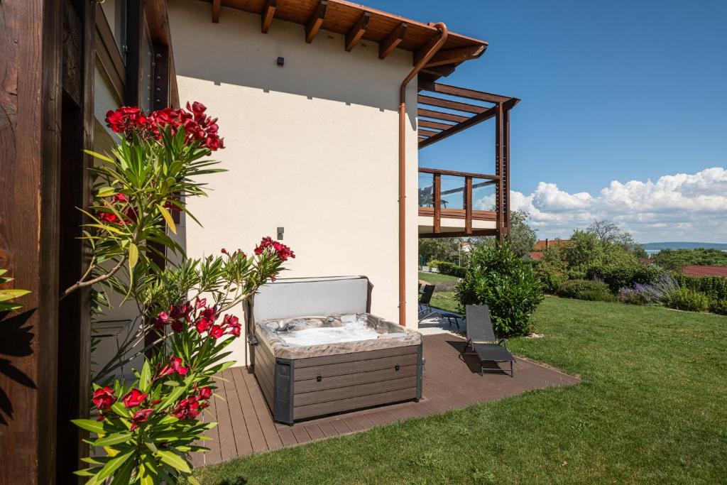 Zahrada ubytování Aranymandula apartmanok