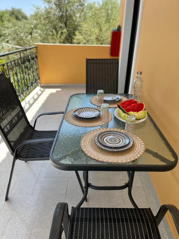 Balkón nebo terasa v ubytování 9 Muses Villas