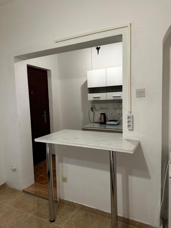 Kuchyň nebo kuchyňský kout v ubytování Green Villa