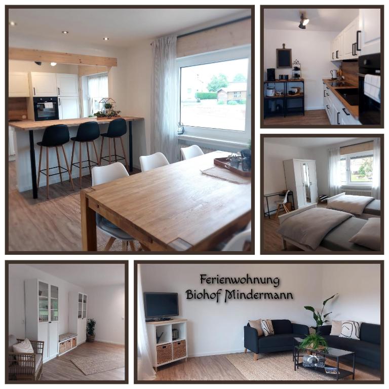 Llit o llits en una habitació de Ferienwohnung Biohof Mindermann