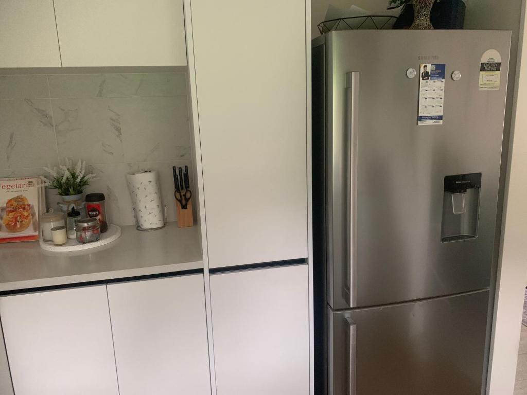 Kuchyň nebo kuchyňský kout v ubytování deluxe double room