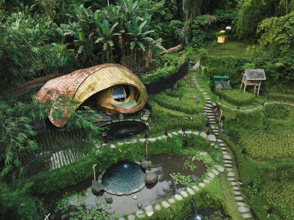 Zahrada ubytování Bambu Indah Resort