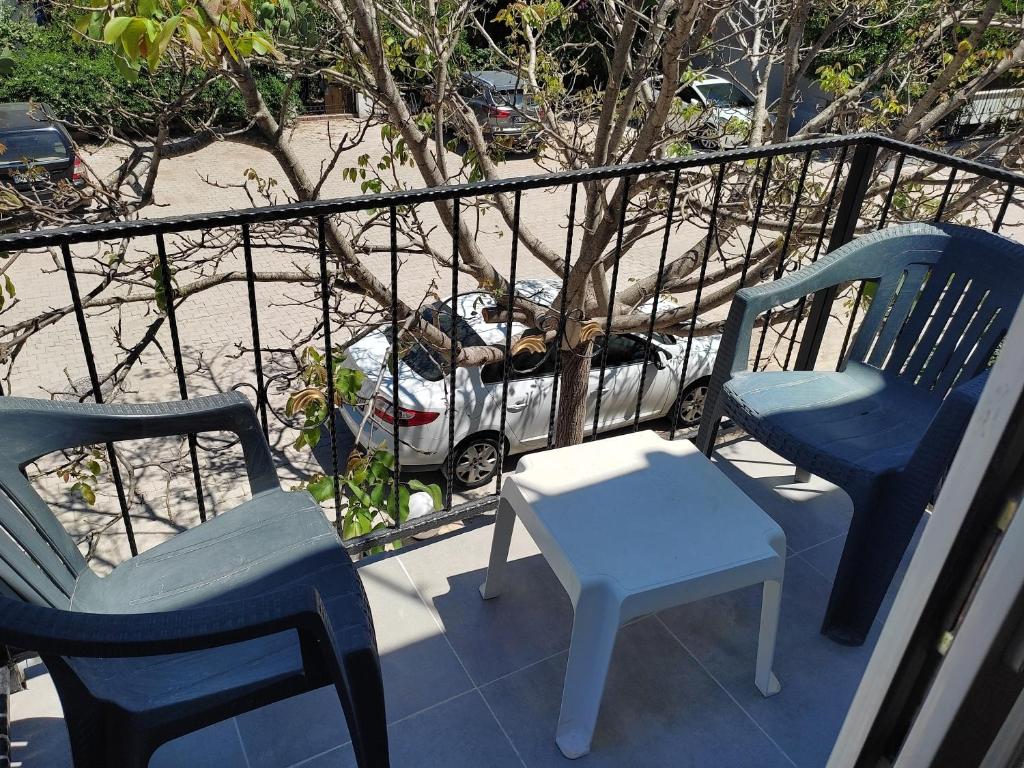 A balcony or terrace at Garden Prizma Rooms&Aparts