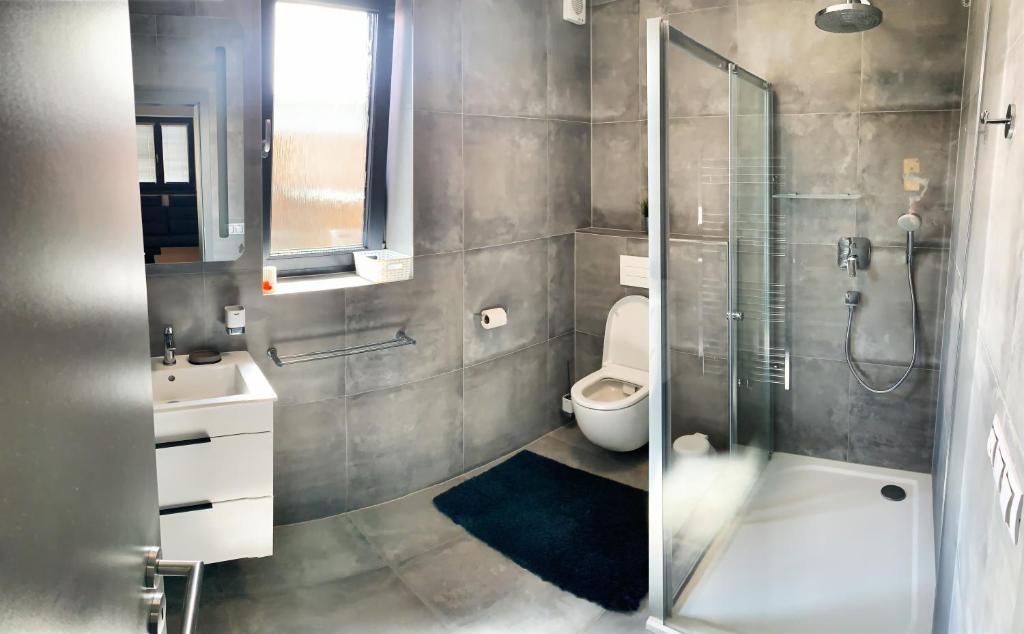 Koupelna v ubytování Apartmánové domy Lipno 1
