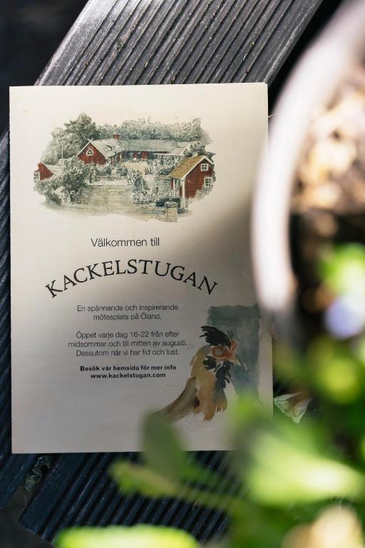 Certifikát, hodnocení, plakát nebo jiný dokument vystavený v ubytování Kackelstugan