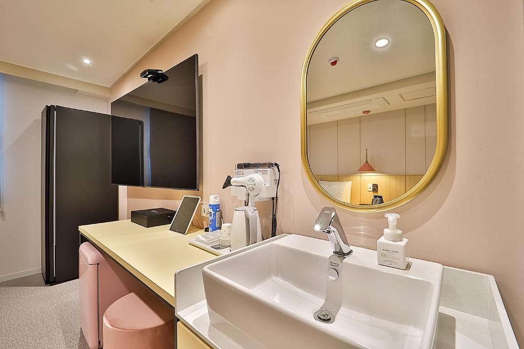 Koupelna v ubytování Rubato Hotel Ulsan Junggu
