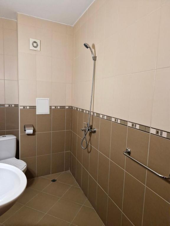 Koupelna v ubytování Family Hotel Astra