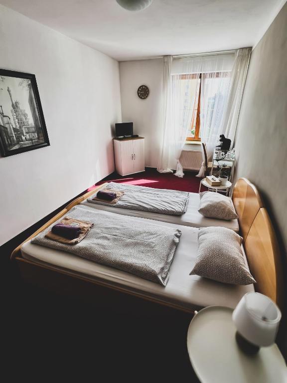 Postel nebo postele na pokoji v ubytování hotel Florian Sedlčany