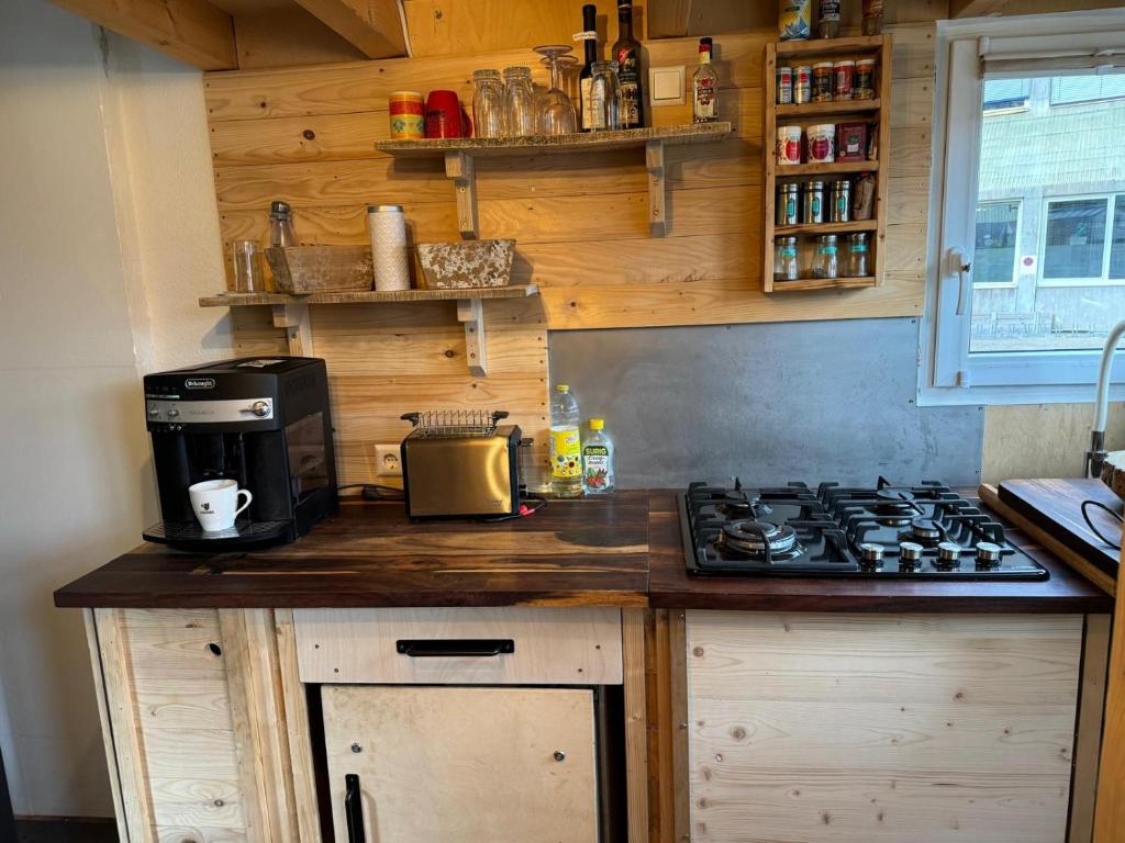Köök või kööginurk majutusasutuses Tiny House Triberg