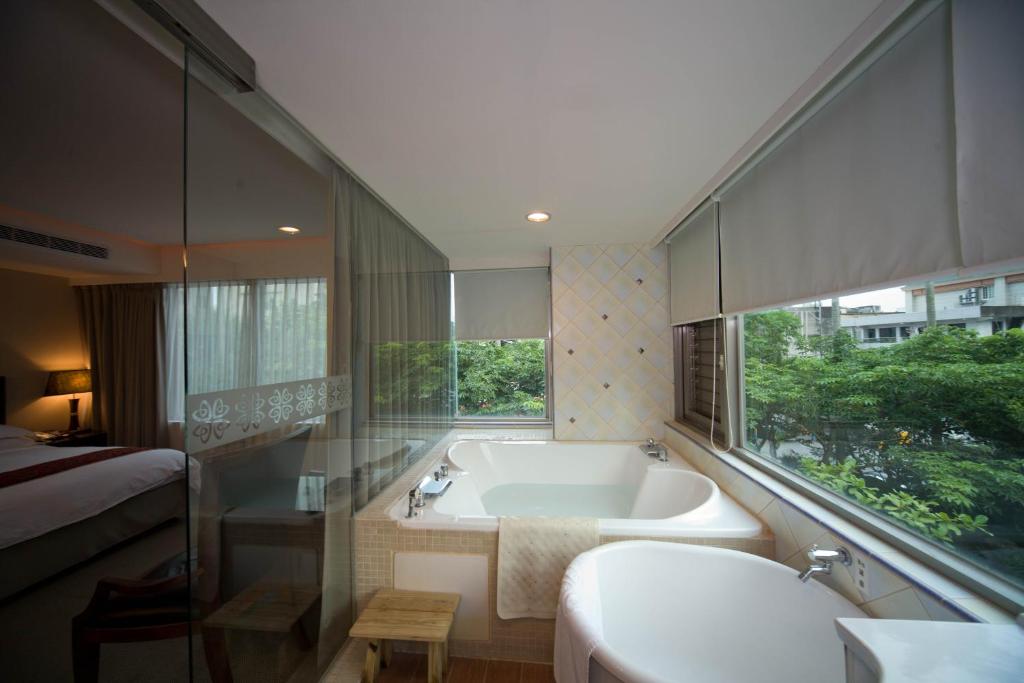 Koupelna v ubytování Art Spa Hotel