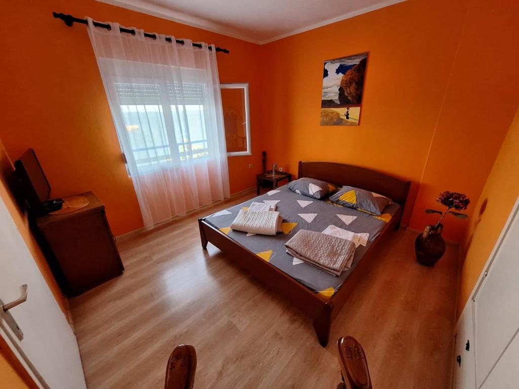 Postel nebo postele na pokoji v ubytování Sunset