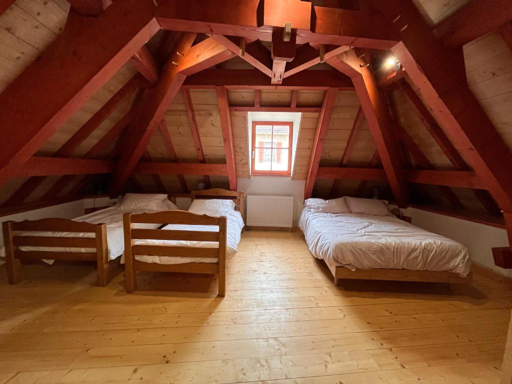 Postel nebo postele na pokoji v ubytování Gîte de la Grande Ourse