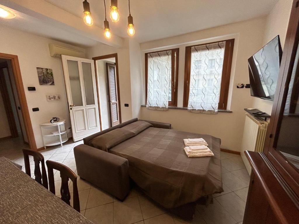 Postel nebo postele na pokoji v ubytování Apartment near castle