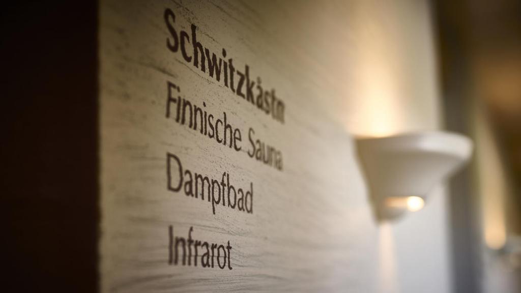 Certifikát, hodnocení, plakát nebo jiný dokument vystavený v ubytování Hotel Garni Buchenhof