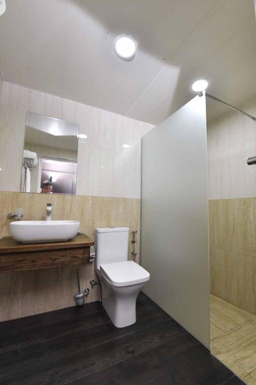 Koupelna v ubytování Shirak Hotel