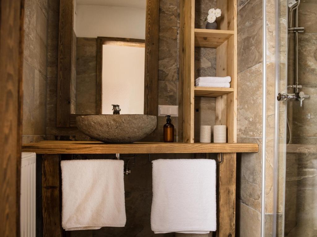 Koupelna v ubytování Hotel Garni Buchenhof