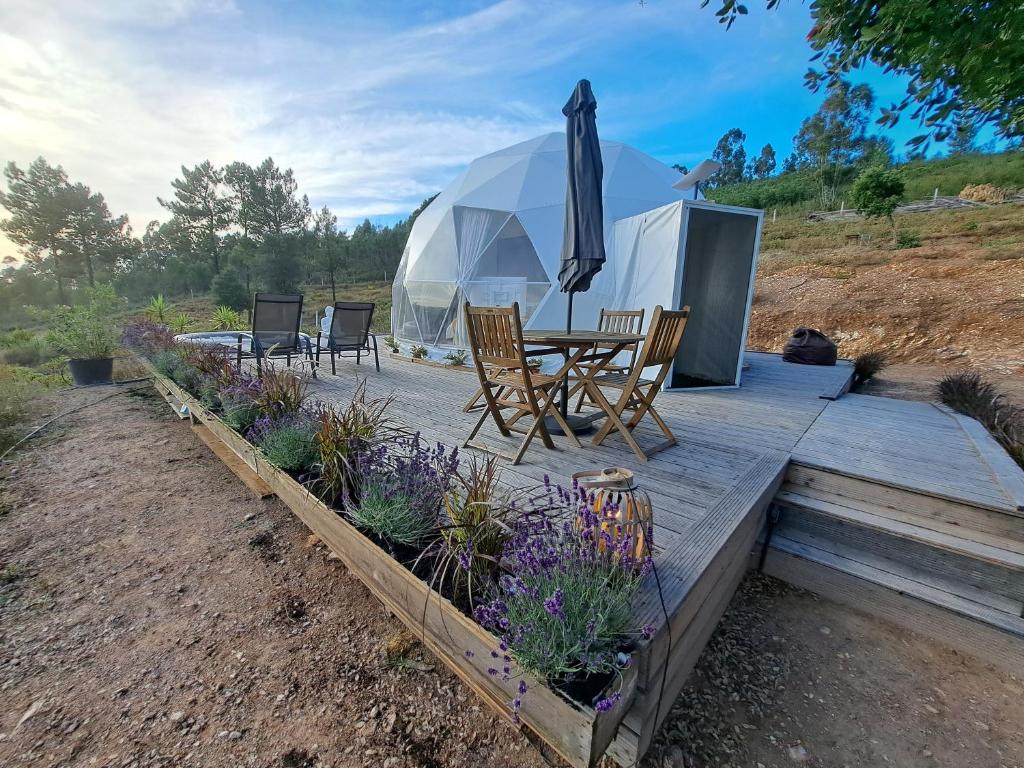 Zahrada ubytování Glamping Casas Eco Natura