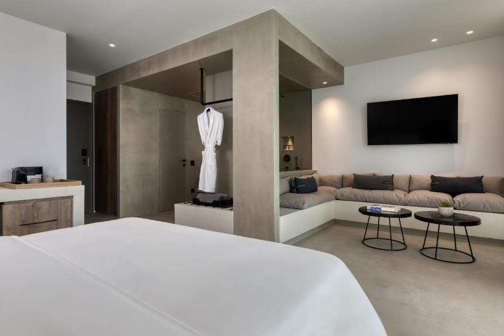 Domes White Coast Milos, Adults Only - Small Luxury Hotels of the World - 白色海岸套房与地平线视图
