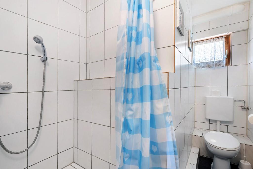 Koupelna v ubytování Knödelhof