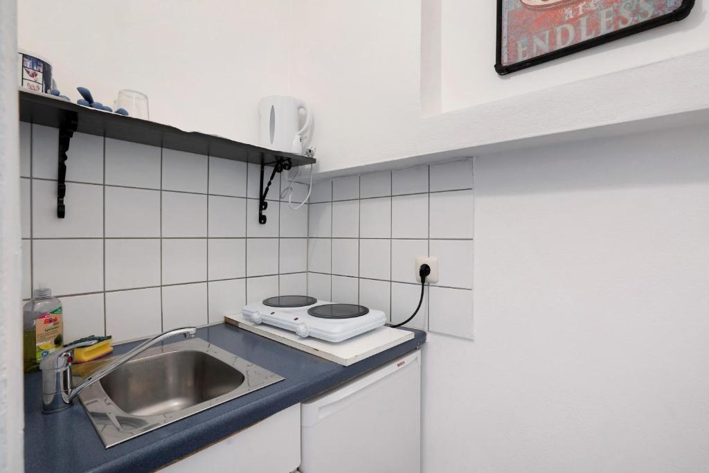 Kuchyň nebo kuchyňský kout v ubytování Knödelhof