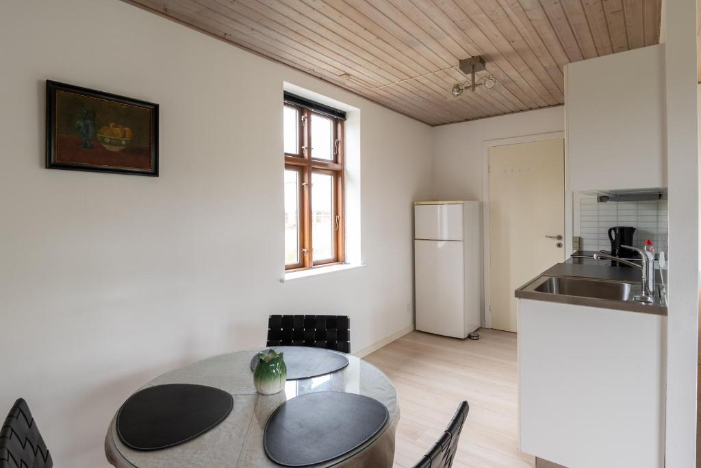 Kuchyň nebo kuchyňský kout v ubytování Little studio house