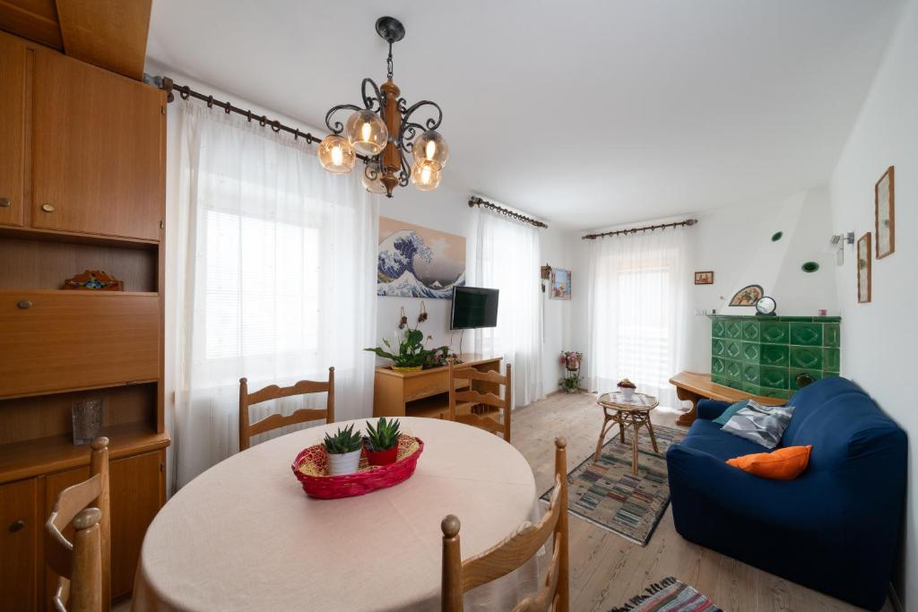 Χώρος καθιστικού στο Casa Rosina