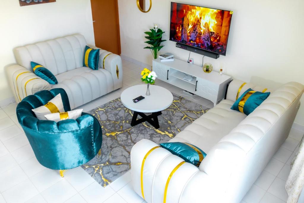 Posezení v ubytování Urban Holiday rental bnb Nanyuki