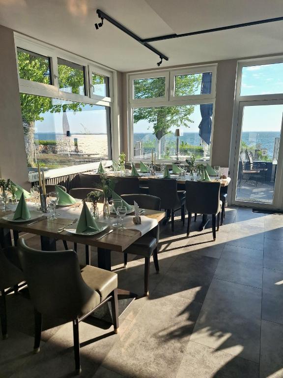 Posezení v ubytování Strandappartement Steinberghaff "zur Birk" mit Meerblick