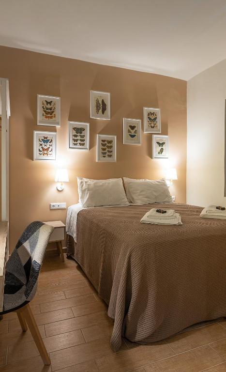 Posteľ alebo postele v izbe v ubytovaní Linas Home - Kalamata Mediterranean Villas