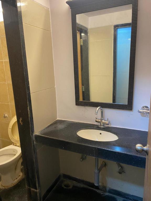 Koupelna v ubytování Hotel Skylark