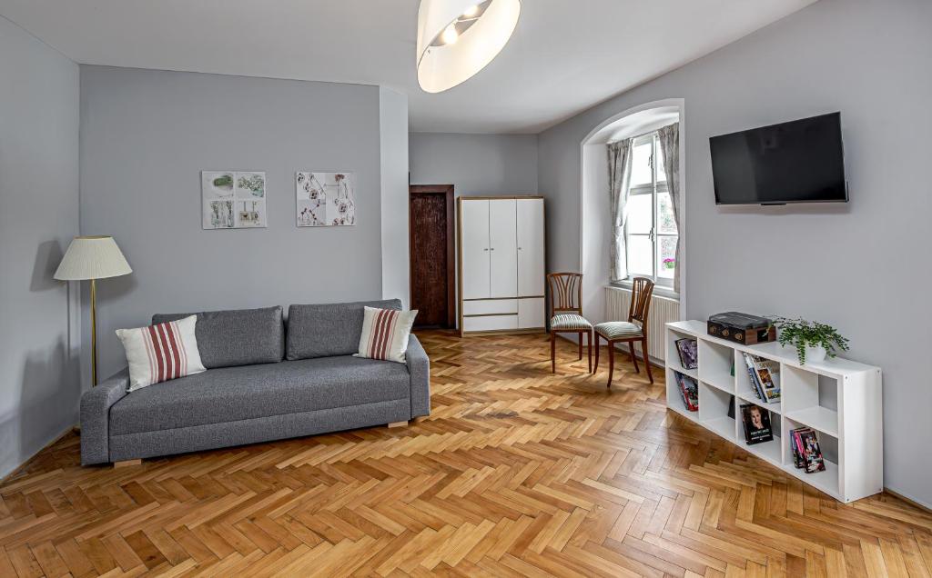 TV a/nebo společenská místnost v ubytování Penzion Popelka