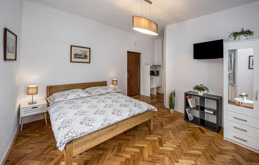 Postel nebo postele na pokoji v ubytování Penzion Popelka