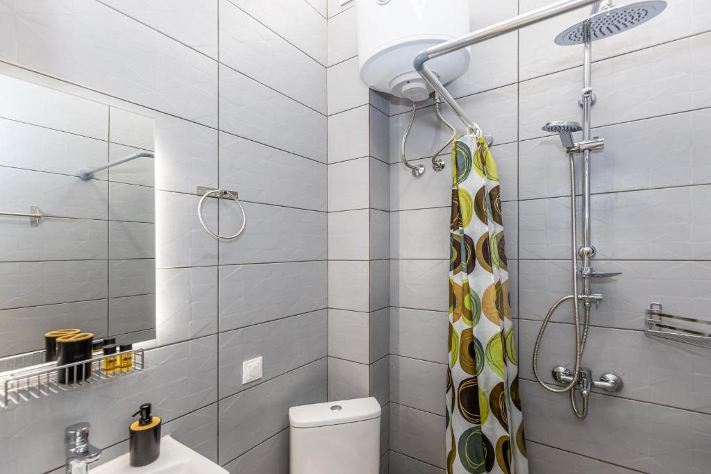 Koupelna v ubytování Riviera Apartment