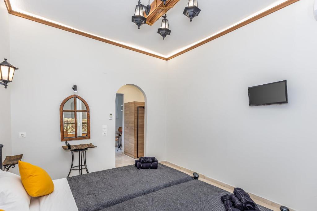 TV a/nebo společenská místnost v ubytování Riviera Apartment