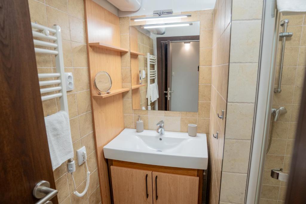 Koupelna v ubytování Végvár Spa Apartman