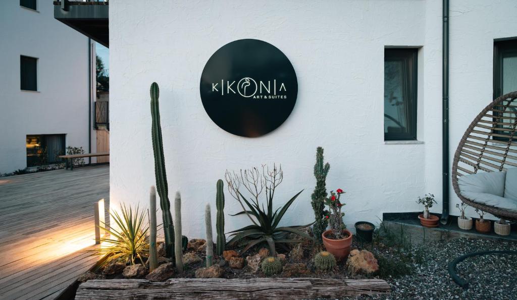 Zahrada ubytování Kikonia Art & Suites