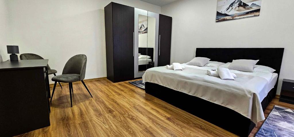 Posteľ alebo postele v izbe v ubytovaní Garni Hotel Tatramonti