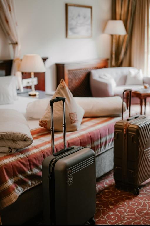 Posteľ alebo postele v izbe v ubytovaní Grandhotel Lienz Business-Wellness & Gourmet