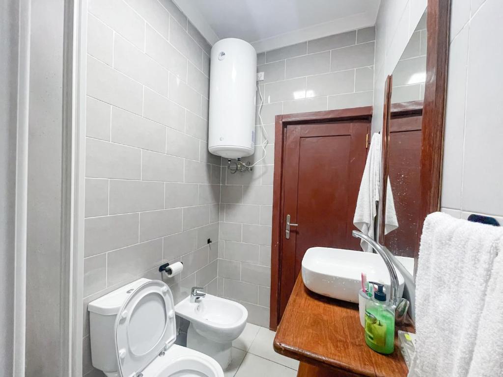 Koupelna v ubytování Tchada- Duplex