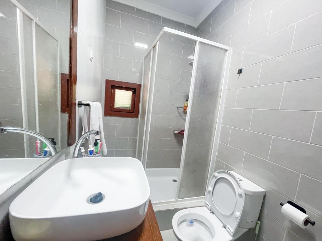 Koupelna v ubytování Tchada- Duplex